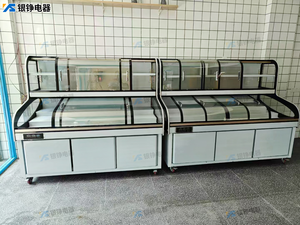 Congélateur commercial YINZHENG 1,8 m à cinq étagères, porte coulissante en acier inoxydable, style classique, vitrine réfrigérée et congélateur - Product Image 1