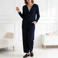 Vente directe usine – Pull en cachemire 100 % pour femme, chaud et amincissant, tricoté, décontracté, pour l'hiver, avec logo personnalisé