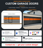 Fabricant de portes de garage Bolang, portes de garage modernes avec fenêtre, 9x7, 8x7, 16x14, 16x7, télécommande intelligente WiFi Bluetooth