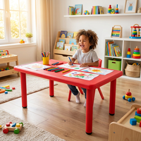 Vente chaude : Table en plastique pour enfants, mobilier de maternelle, vente en gros directe d'usine