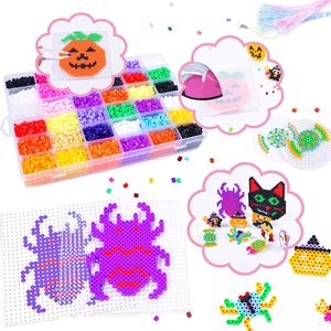Kit de perles thermocollantes Perler de haute qualité 5 mm, vente en gros, jouet éducatif DIY pour Halloween, 9000 pièces de perles thermocollantes EVA, prix avantageux, choix idéal - Product Image 3