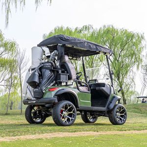 Carrito de golf eléctrico de 4 plazas, 24 km/h, batería de iones de litio, carrocería de aleación de aluminio para transporte en campos de golf y parques. - Product Image 3