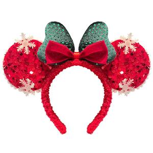 Gros Dessin Animé De Noël Série Papillon Noeud Elk Cheveux Cerceau Mignon 3D Minnie Papillon Noeud Jour Atmosphère Cheveux Cerceau - Product Image 5