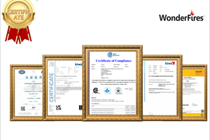 Bàn đốt lửa ngoài trời bằng bê tông cốt sợi thủy tinh (GFRC) 36 inch với bộ đốt bằng thép không gỉ, máy sưởi gas - Product Image 5