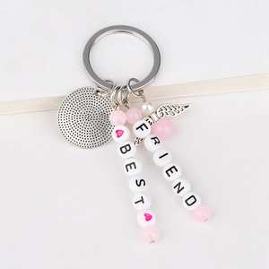 Llavero de Letras de Plástico, Colgante de Metal, Logotipo Personalizado, Cuentas de Alfabeto, Llavero de Aleación de Zinc, Llavero de Letras de Plástico Barato - Product Image 3