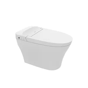 High Quality Smart Automatic Toilet Modern Floor-Mounted round Bowl for Hotels and Bathrooms