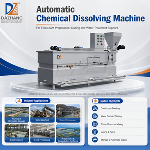 Dissolvant de floculant automatique sans poussière <span class=keywords><strong>DZ</strong></span> pour les stations d'épuration municipales |   Équipement de mélange et d'alimentation chimique sans surveillance - Product Image 1