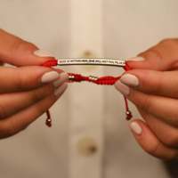 Bracelet tressé en acier inoxydable personnalisé, bracelet d'amitié, bracelet assorti personnalisé, longueur réglable
