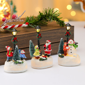 Nuevos Adornos de Resina con Forma de Árbol de <span class=keywords><strong>Navidad</strong></span> Luminoso, Decoración de Farola, Estilo Clásico Musical, para Interiores y Exteriores - Product Image 2