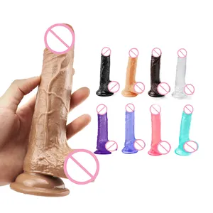 Body Safe Realistic Penile 7.08inch 18.5 cm Long Dildo Strong Suction Cup Dildo Realistic for Men