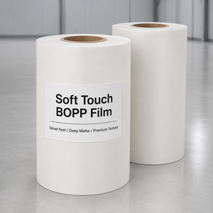 <span class=keywords><strong>Película</strong></span> BOPP Suave al Tacto Antiarañazos, <span class=keywords><strong>Película</strong></span> de Laminación Térmica de Gamuza Mate para Impresión de Cajas de Pastel - Product Image 3