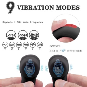 Anneau vibrant <span class=keywords><strong>pour</strong></span> pénis en forme de U à double face, télécommandé, jouet sexuel <span class=keywords><strong>pour</strong></span> hommes - Product Image 2