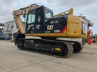 La plupart d'excavatrice CAT315D2 utilisée par excavatrice hydraulique de la chenille 15Ton à vendre