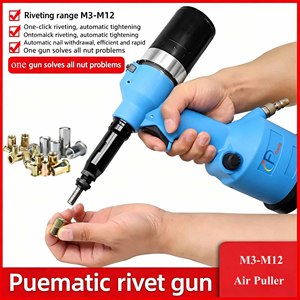 Pistola Rivettatrice Pneumatica Automatica M3-M12 0312K per Fissaggio di Lamiere e Tubi Metallici - Product Image 2