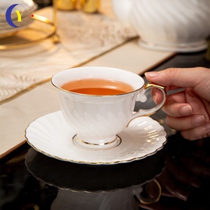 Advanced Luxury <b>Bone</b> <b>China</b> Coffee Cup with Saucer Creative Floral Design for <b>Tea</b> and Housewarming Gifts Dinnerware <b>Set</b> - Product Image 3