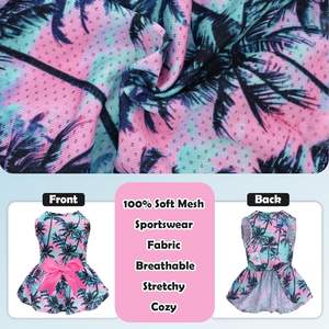 CuteBone Puppy Sundress Pet Outfit Summer Dog Mesh Dress Diseño de <span class=keywords><strong>moda</strong></span> para perros pequeños Girl Cat <span class=keywords><strong>Ropa</strong></span> - Product Image 4