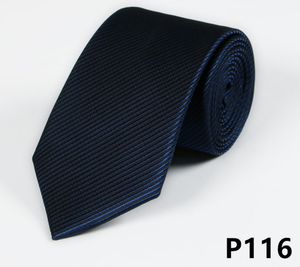 Corbata de Seda Ancha Lisa para Negocios y Fiestas, Diseño Casual, Tejido Personalizado, Bloques de Color, Venta al por Mayor - Product Image 4