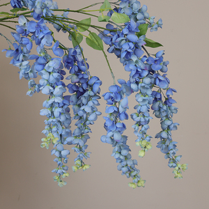 L'alta qualità 100cm di seta glicine artificiale fiore simulato matrimonio soffitto e sala decorazione della parete per alberghi - Product Image 3