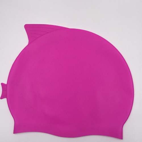 Gorro infantil con forma de pez: rojo violeta