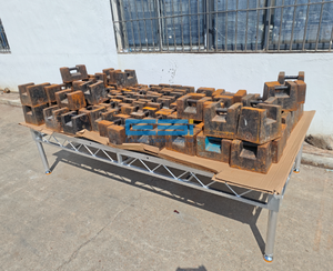 ESI Mega Plate-forme en aluminium robuste 2.4x1.2m Conception de verrouillage Transport facile pour les événements extérieurs et l'utilisation temporaire méga deck - Product Image 6