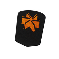 Patch Karet PVC 3D Timbul Lembut dengan Logo Embos, Transfer Panas untuk Aksesoris Pakaian Streetwear