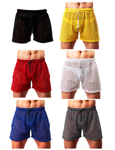 Calzoncillos bóxer de poliéster para hombre King Mcgreen Star, ropa interior sexy de malla, ajuste holgado, transpirable, de secado rápido, ecológico, informal, para hombres homosexuales. - Product Image 2