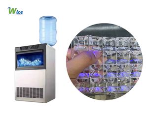 WICE Commercial 35kg 40kg 50kg por 24 horas Máquina comercial de cubitos de hielo Fácil de operar Máquina de hielo de alta capacidad Tienda de té y casa - Product Image 2