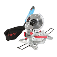 Outil électrique FIXTEC 1500W Machine à couper le bois à main Scie à onglets coulissante composée de 210 mm