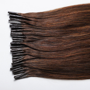 Extensions de cheveux de qualité supérieure, cheveux vierges Remy, cuticules alignées, pointe en I, 100% cheveux humains vierges Remy, pointe en kératine - Product Image 4