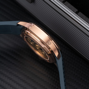 Montre mécanique multifonctionnelle de luxe pour homme, phase de lune, remontage automatique, bracelet en caoutchouc, mouvement ETA de haute qualité, acier inoxydable - Product Image 6