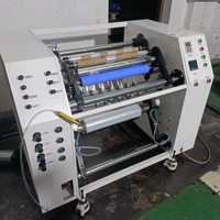 Machine automatique de rebobinage et de refendage de film étirable