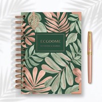 Agenda quotidien personnalisé non daté, inspirant, couverture rigide, spirale, avec couverture en papier, 80 feuilles