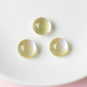 Venta al por Mayor de Materiales para Manualidades, Accesorios de Resina Semicirculares Transparentes con Diseño de Cielo Estrellado, Accesorios para el Cabello - Product Image 6