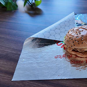 Envoltorio para Sándwiches y Hamburguesas con Logotipo Personalizado, Impreso, de Grado Alimenticio, Recubierto de PE, Resistente a la Humedad y a la Grasa - Product Image 3