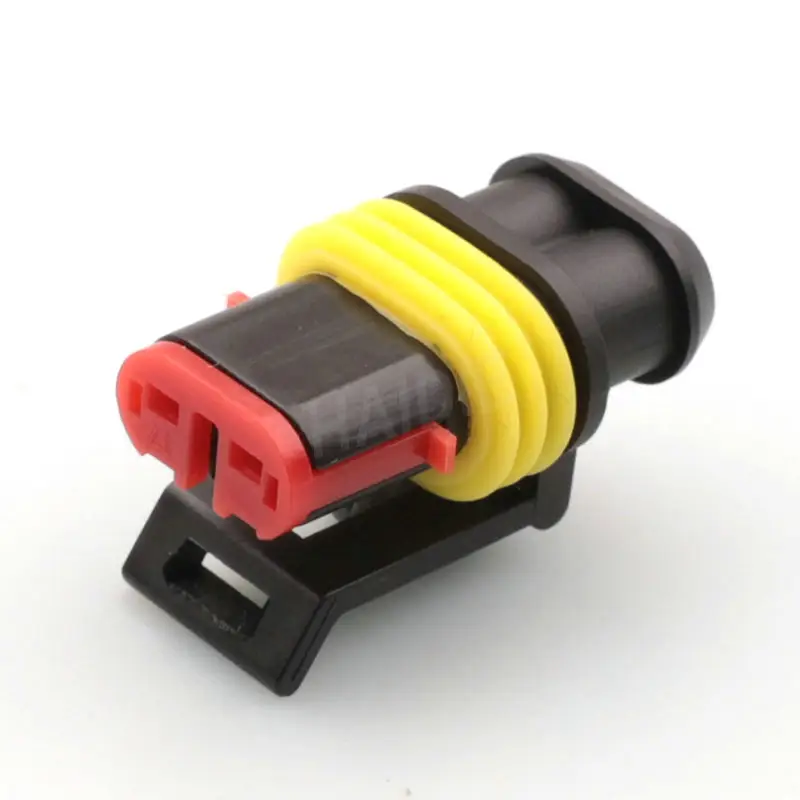 2 핀 여성 방수 플라스틱 케이블 배선 하네스 자동차 전기 주택 자동차 자동 와이어 커넥터 플러그 282080-1