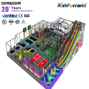 체조용 직사각형 맞춤형 스틸 큐브 성인용 클라이밍 월 트램펄린 파크 닌자 코스 실내 어린이 놀이터 장비 - Product Image 1