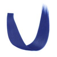 Extensiones de Cabello Adhesivas GLADYS, 20 Piezas, 50g, Cabello Sintético Liso y Rizado, Sin Costuras, Invisibles, Resistentes al Calor, para Mujer