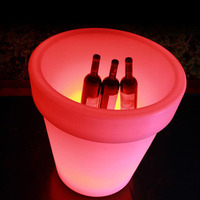 Lampe de sol en pot de fleurs LED