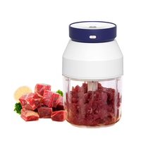 Vente chaude Portable Électrique Mini Robot Culinaire Contrôle Manuel Légumes Hachoir Sauce Mélangeur Broyeur Glace Rasoir Fonction