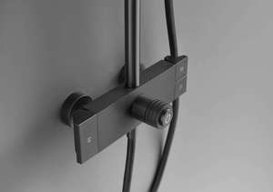 Nouvelle Robinet Mural en Laiton Poli à Longue Durée de Vie avec Cartouche Céramique, 3 Voies, Température Constante, pour Hôtels, Spas, Appartements, Jet Doux, Pluie Carrée - Product Image 3