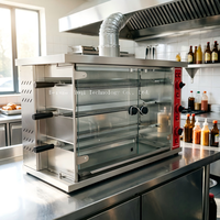 Machine à rôtir le poulet au charbon de bois professionnelle en acier inoxydable pour usage commercial