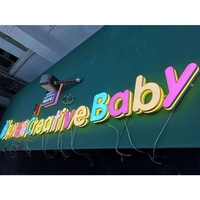 Panneaux publicitaires en acrylique pour intérieur/extérieur Caissons lumineux à lettres LED pour un affichage efficace en extérieur/intérieur