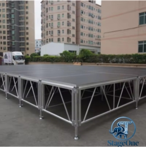 Plataforma de Escenario de Aluminio para Conciertos al Aire Libre, Servicio de Color Personalizado, Ensamblada, con Patas de Altura Ajustable - Product Image 6