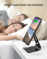 Soporte Multiángulo Premium para Tablet, Base Resistente de Aluminio para Teléfono Móvil, Compatible con Dispositivos Inteligentes de 4-10 Pulgadas