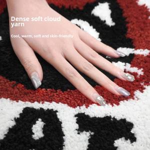 Cojín <span class=keywords><strong>de</strong></span> Trasero sedentario antifrío con mechones, relleno <span class=keywords><strong>de</strong></span> poliéster para oficina en casa, cojín <span class=keywords><strong>de</strong></span> asiento Lumbar <span class=keywords><strong>de</strong></span> forma cuadrada antiestática - Product Image 3