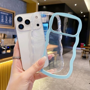 เคสใหม่สำหรับ iPhone 17 ขอบหยัก TPU แข็ง PC ใส เคสโทรศัพท์มือถือลายคลื่น สำหรับ iPhone 17 16 Pro Max 17 Air - Product Image 3