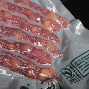 Transparente compostable biodegradable 3 lados bolsa de sellado al vacío carne salchicha salmón arroz bolsa de comida seca bolsa de retorta para microondas - Product Image 2