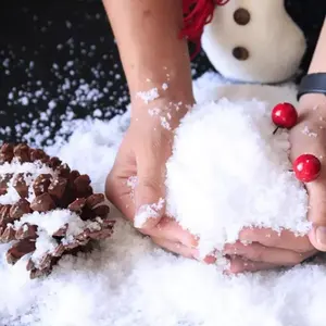 Kunstsneeuw Polymeer Absorbeert Water En Breidt Geschikt Voor Het Versieren Van Kerstbomen Met Sneeuwvlok Poeder