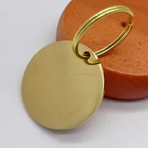 25 Mm 30 Mm Dog Tag Roestvrij Staal Met Split Ringen Goud Roségoud Zilver