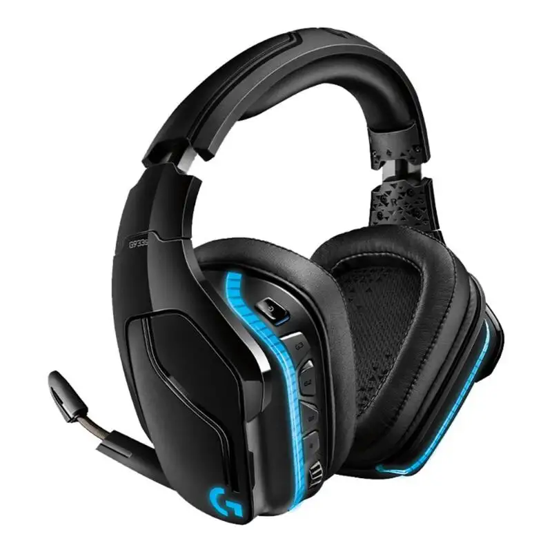 Logitech-auriculares G933s RGB para videojuegos, cascos con sonido envolvente 7,1 Y MICRÓFONO INALÁMBRICO para videojuegos